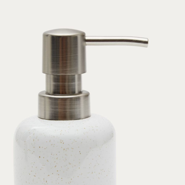 DISTRIBUTEUR DE SAVON  SELIS GRES BEIGE ET BLANC