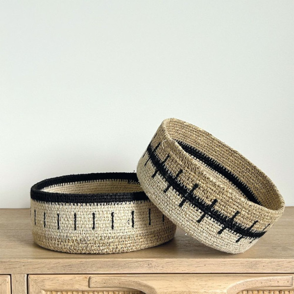 SET 2 PANIERS LILONG NOIR