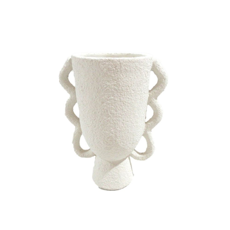 VASE LEA 23 CM ECRU 