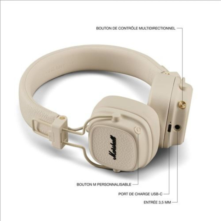 CASQUE BLUETOOTH MAJOR V CREME