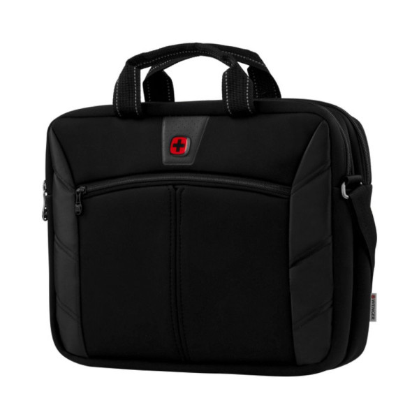 SACOCHE PC PORTABLE SHERPA 16'' SLIM 2 COMPARTIMENTS NOIR
