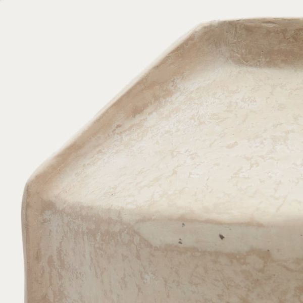 VASE MEJA 47 CM PAPIER MACHE BEIGE