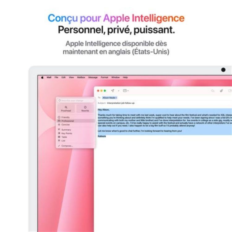 IMAC 24'' M4 256 GO 16 GO 8 COEURS GPU ROSE