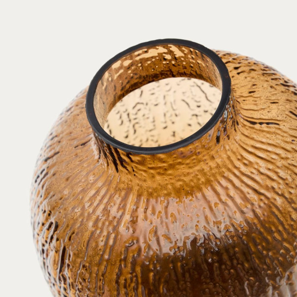 VASE SHALI  23,50 CM VERRE MARRON
