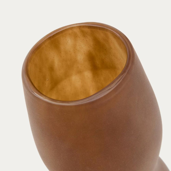 VASE CRILA 32 CM VERRE MARRON CLAIR