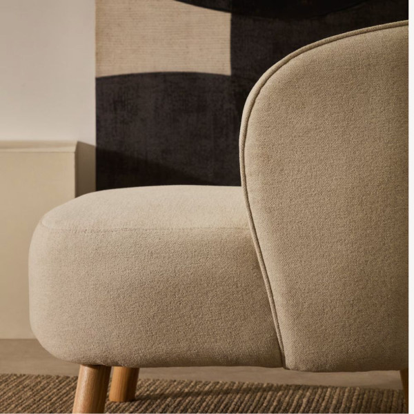 FAUTEUIL ULIT CHENILLE PIEDS FINITION HETRE - 1 COLIS