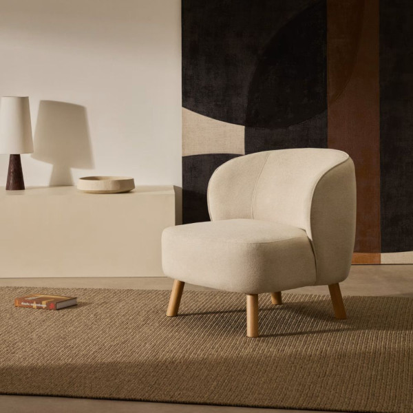 FAUTEUIL ULIT CHENILLE PIEDS FINITION HETRE - 1 COLIS