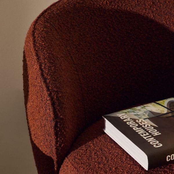 FAUTEUIL ULIT BOUCLETTE PIEDS FINITION HETRE - 1 COLIS
