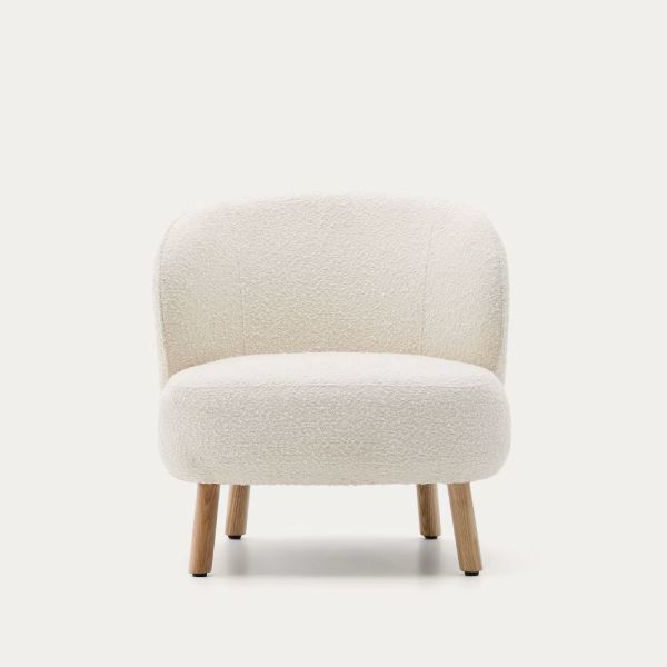 FAUTEUIL ULIT BOUCLETTE PIEDS FINITION HETRE - 1 COLIS