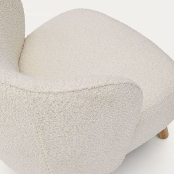 FAUTEUIL ULIT BOUCLETTE PIEDS FINITION HETRE - 1 COLIS