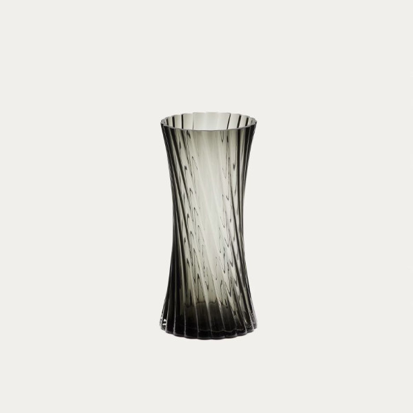 AREP VASE 28 CM GREY GLASS