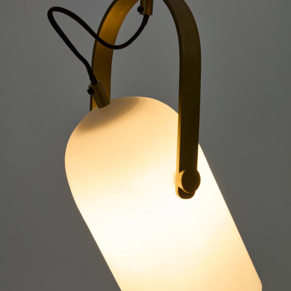 PLAFONNIER REISY 14CM  EN VERRE DEPOLI