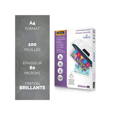 PACK DE 100 POCHETTES IMAGELAST A4 80 MICRONS 2