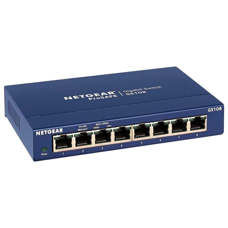 COMMUTATEUR PROSAFE GS108 8 PORTS 1000 MBIT/S
