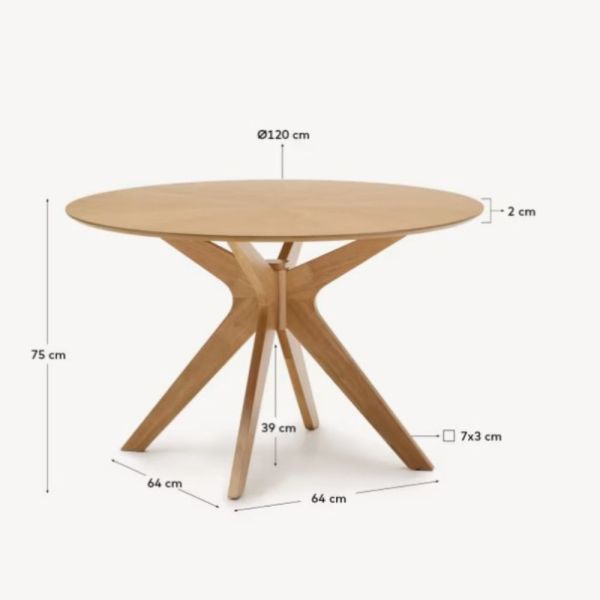 TABLE RONDE 120CM NAAMIN
