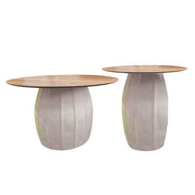 SET DE 2 TABLES BASSES PIERO 42 CM