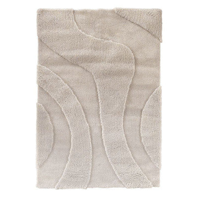 TAPIS ONDULATION 170 X 240 CM BEIGE