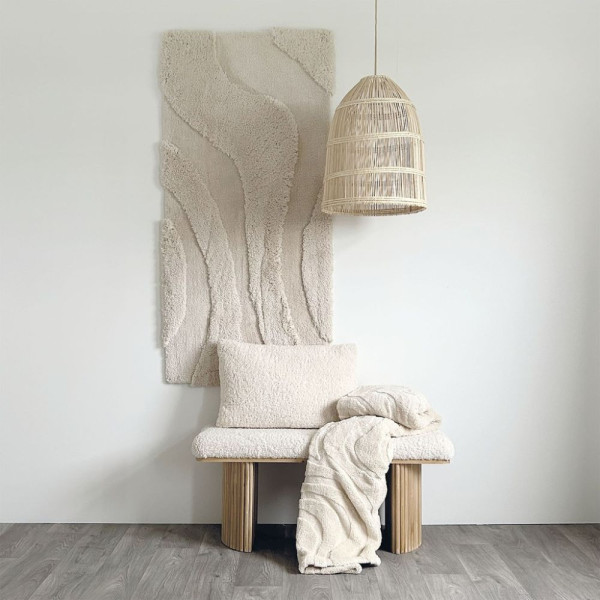 TAPIS ONDULATION 170 X 240 CM BEIGE