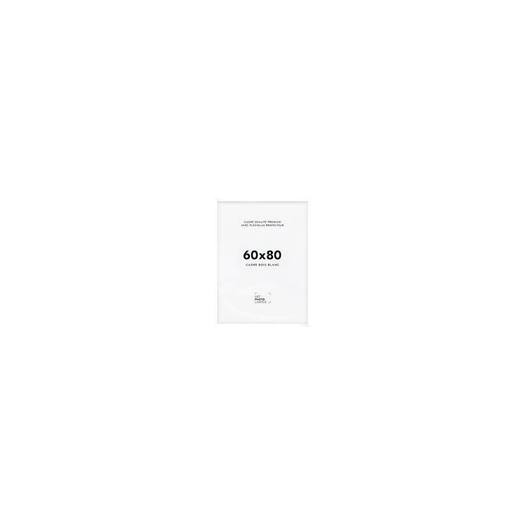 CADRE 60 X 80 CM BOIS BLANC