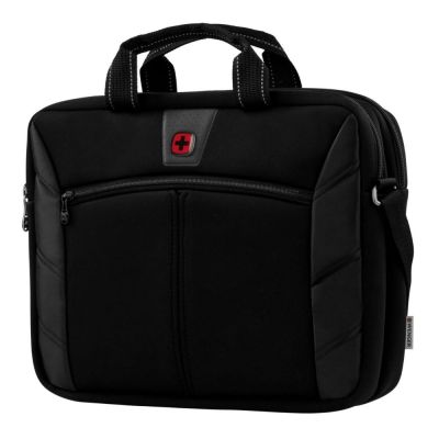 SACOCHE PC PORTABLE SHERPA 16'' SLIM 2 COMPARTIMENTS NOIR