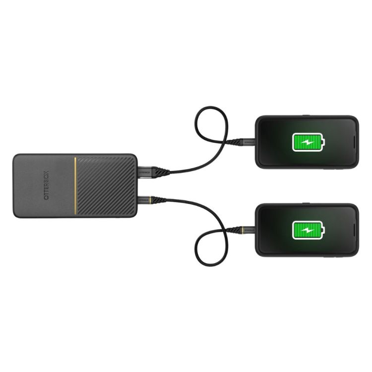 BATTERIE EXTERNE 10 000 MAH USB-A & USB-C NOIR