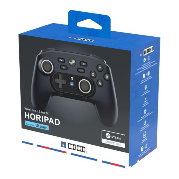 MANETTE PRO SANS FIL STEAM PC NOIR