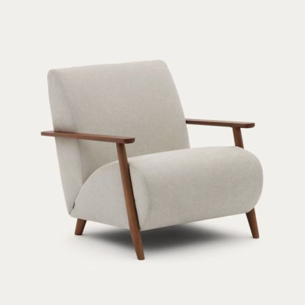 FAUTEUIL MEGHAN CHENILLE PERLE FINITION NOYER