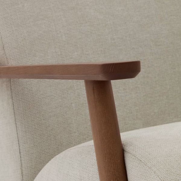 FAUTEUIL MEGHAN CHENILLE PERLE FINITION NOYER