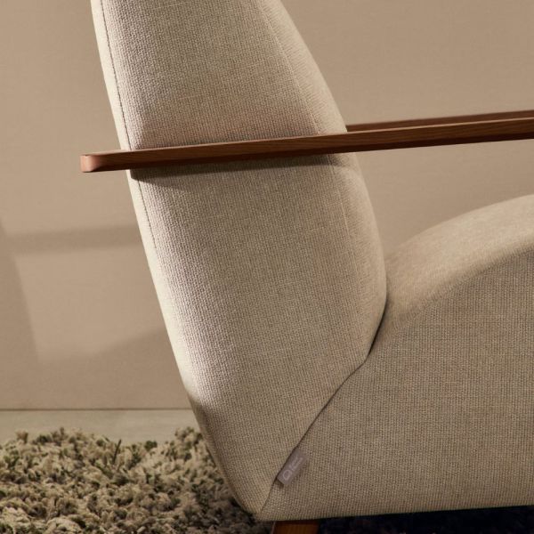 FAUTEUIL MEGHAN CHENILLE PERLE FINITION NOYER