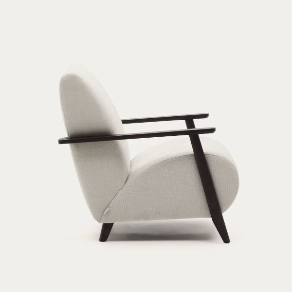 FAUTEUIL MEGHANCHENILLE PERLE FINITION WENGE