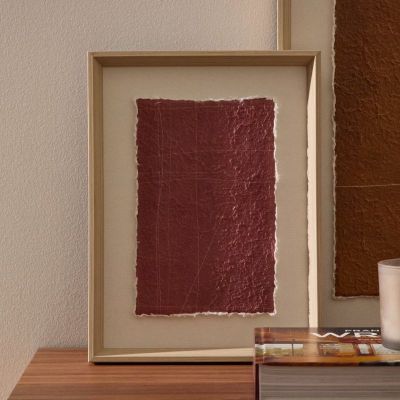 TABLEAU DURKAN 30 X 40CMPAPIER RECYCLE GRENAT 2