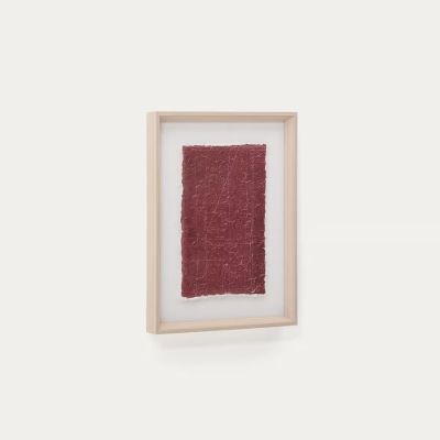 TABLEAU DURKAN 30 X 40CMPAPIER RECYCLE GRENAT