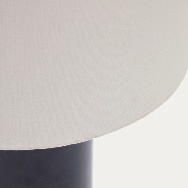 LAMPE DE TABLE TONERIC CERAMIQUE BLEU COTON