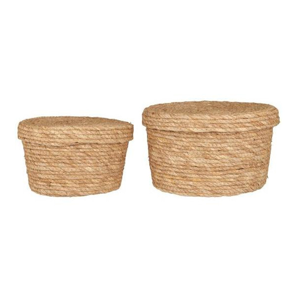 ENSEMBLE DE 2 PANIERS AVEC COUVERCLE...