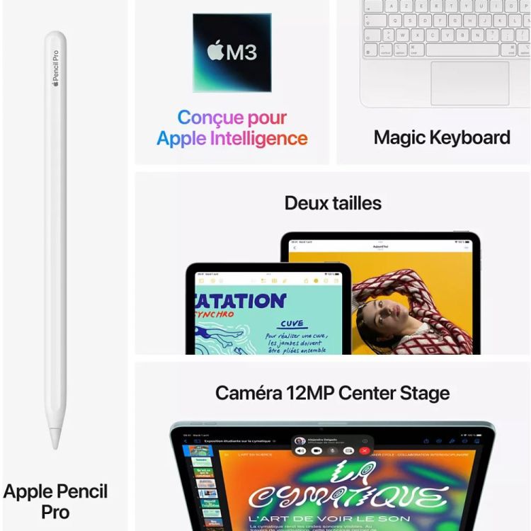 IPAD AIR 11 WIFI 128 GO M3 MAUVE 2025