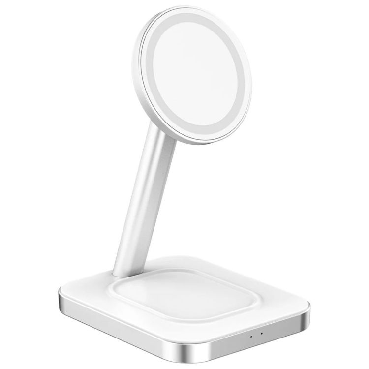 CHARGEUR INDUCTION 2 PORTS BLANC