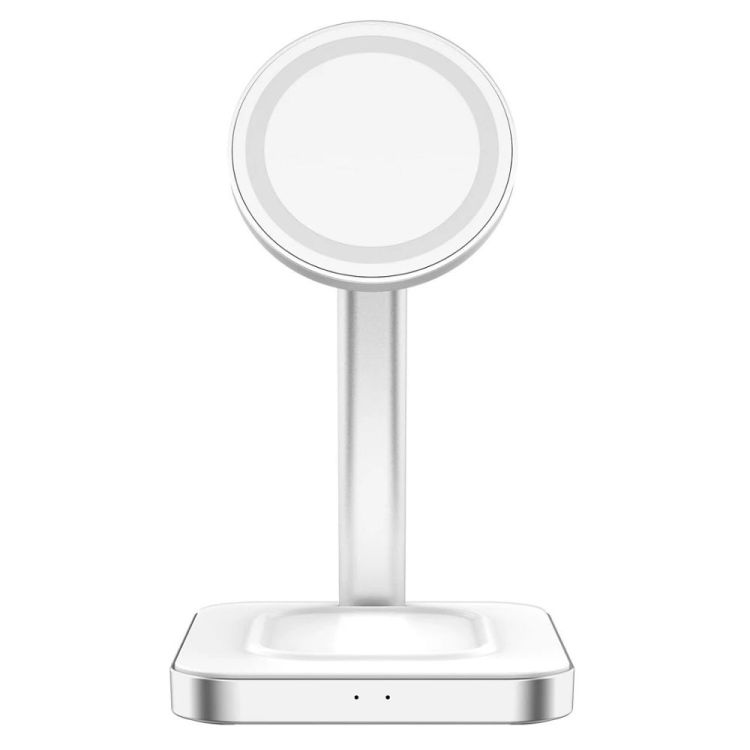 CHARGEUR INDUCTION 2 PORTS BLANC