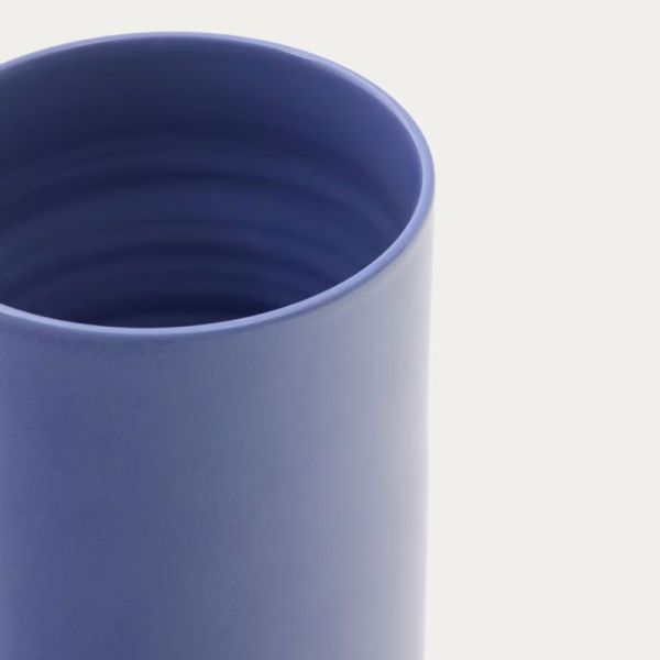 VASE ELOVA 30 CM CERAMIQUE BLEUE