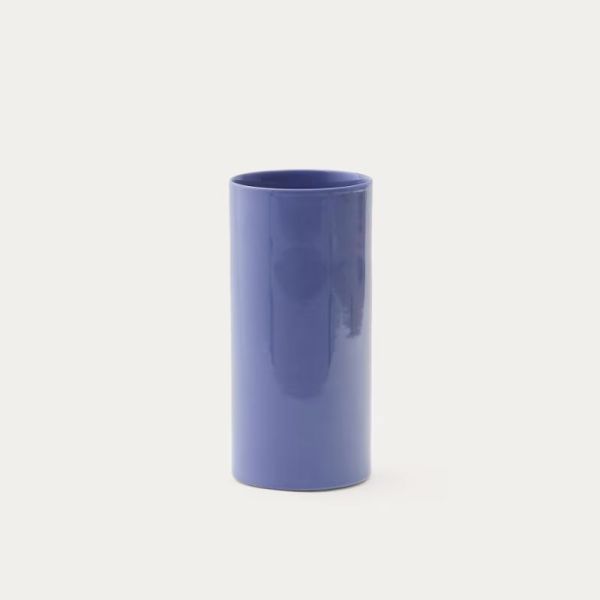 VASE ELOVA 30 CM CERAMIQUE BLEUE