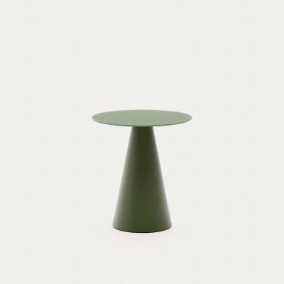 TABLE D APPOINT WILSHIRE 50CM VERRE TREMPEMETALTERRACOTTA - 2 COL