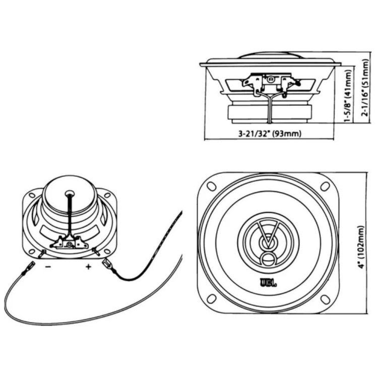 HAUT-PARLEUR VOITURE STAGE1 41F COAXIAL125 W 