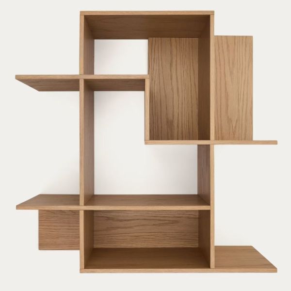 ETAGERE MODULABLE INA 80 CM X 80 CM BOIS FINITION CHENE - 1 COLIS