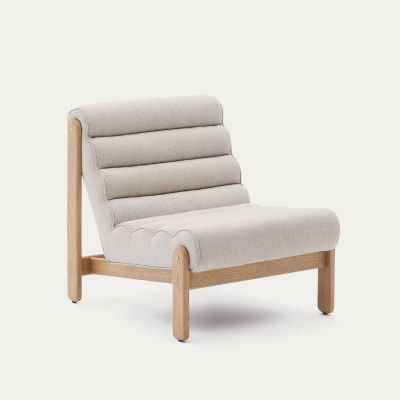 FAUTEUIL MAGIRA BOUCLETTE EN BOIS DE CHENE
