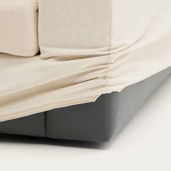 CANAPE 5PLDEHOUSSABLE ALEA CHENILLE 340 CM CHENILLE ECRUE