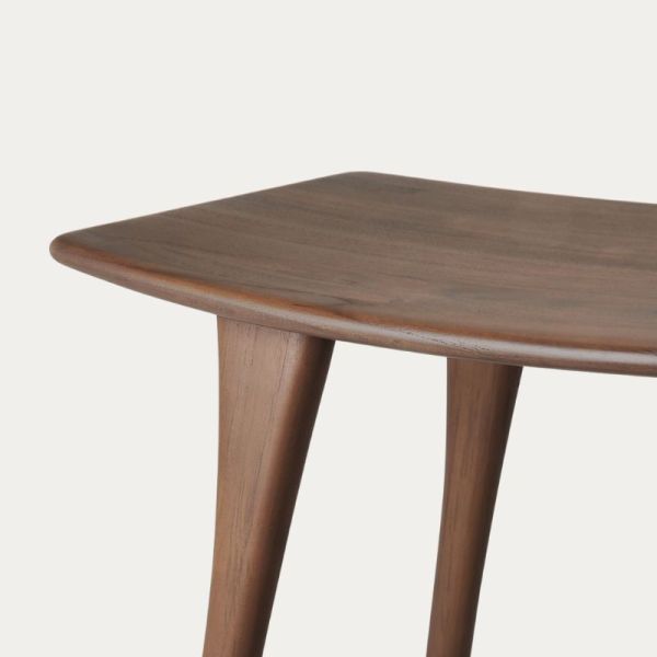 TABOURET HAUT OSSO 67 CM TECK BRUN