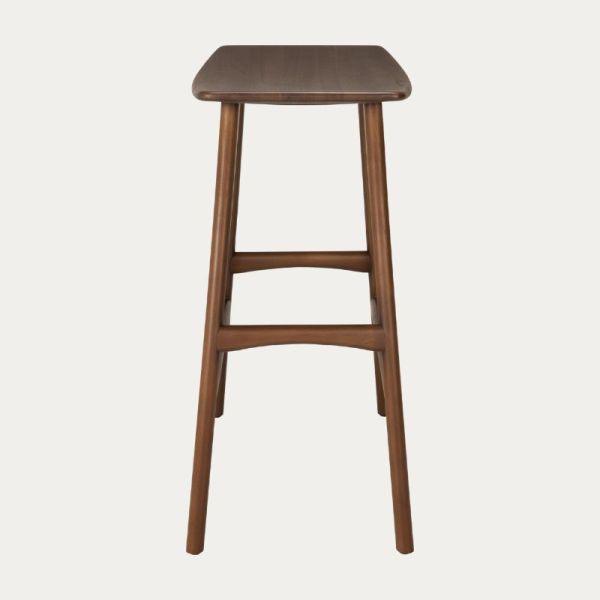 TABOURET HAUT OSSO 67 CM TECK BRUN