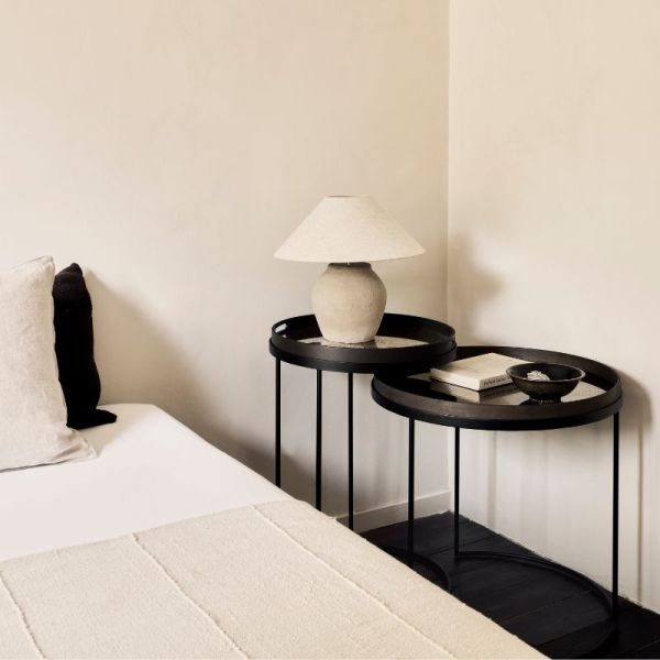 SET DE TABLES D APPOINT BASSES A PLATEAU PAR DAWN SWEITZER