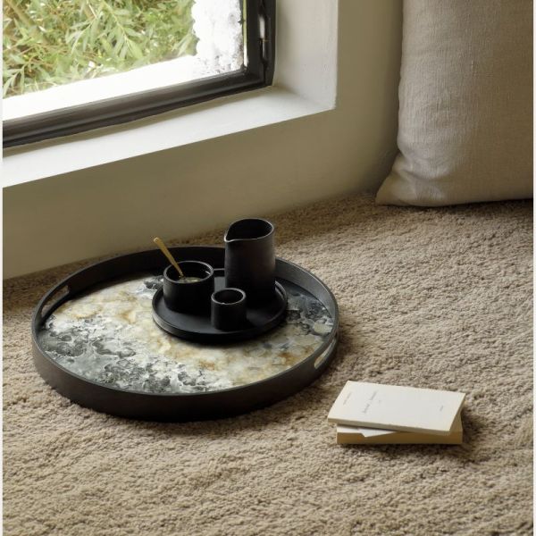 PLATEAU EN VERRE ORGANIC S 48 CM PAR DAWN SWEITZER