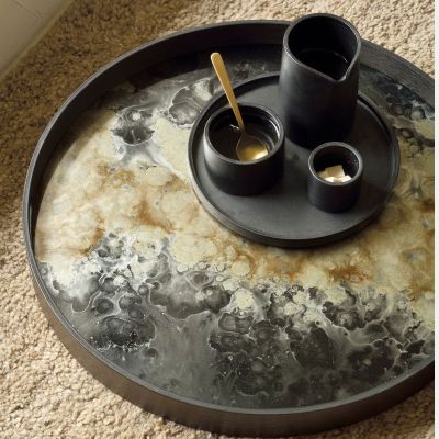 PLATEAU EN VERRE ORGANIC S 48 CM PAR DAWN SWEITZER 2