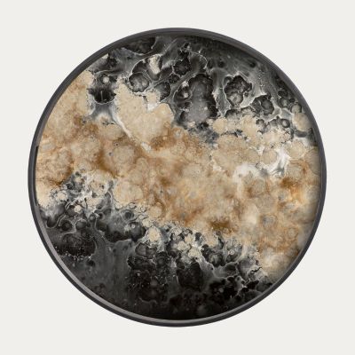 PLATEAU EN VERRE ORGANIC S 48 CM PAR DAWN SWEITZER